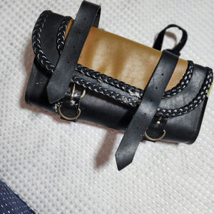 WILLIE & MAX EUC LEATHER MOTORCYCLE TOOL BAG